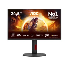 AOC G4 Q25G4SR 24" Fast IPS 2560 x 1440 2K Monitor - Stunning 300 Hz Refresh Rate for Ultimate Gaming Experience!